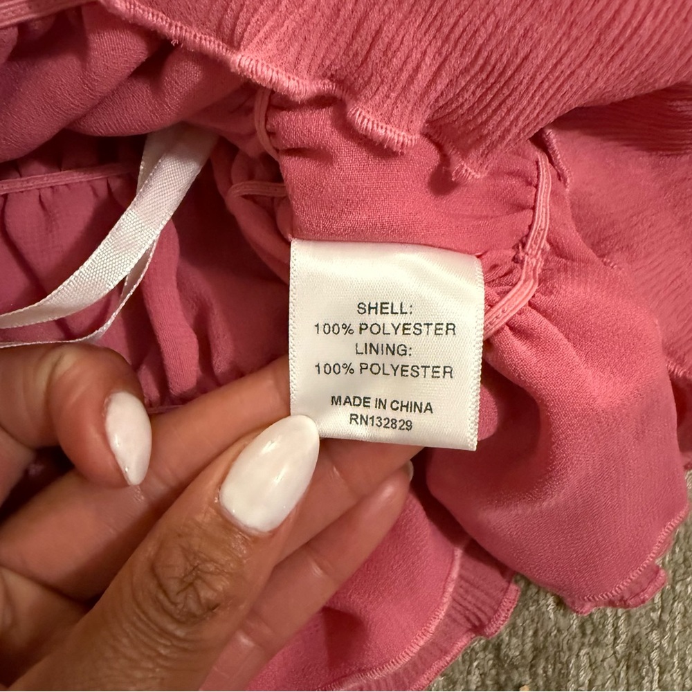 TULAROSA Pink Off-Shoulder Ruffle Top - Picture 8 of 8